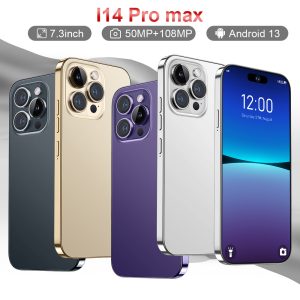 New i4 foreign trade cross-border smart phone i14 pro max (3+64G) 7.3-inch large screen 4G Android phone